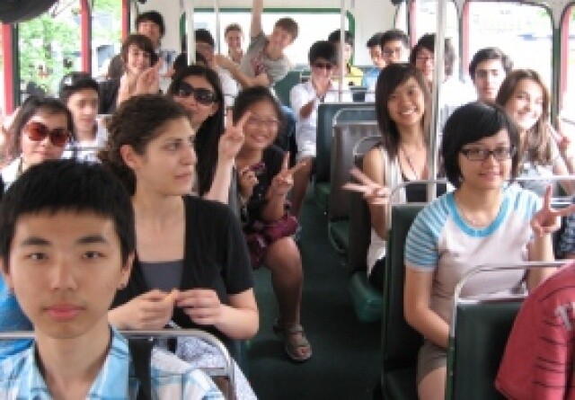 Students in School Bus